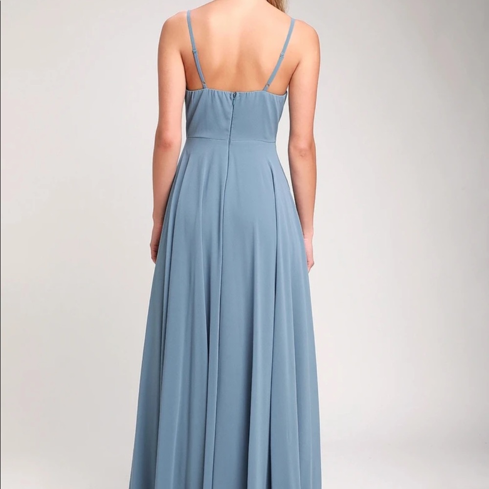 Lulus slate blue dress